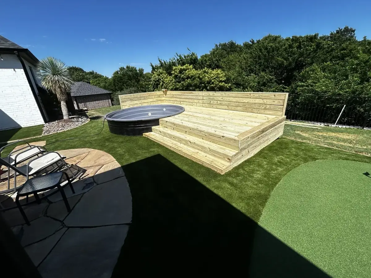 Custom deck and plunge pool